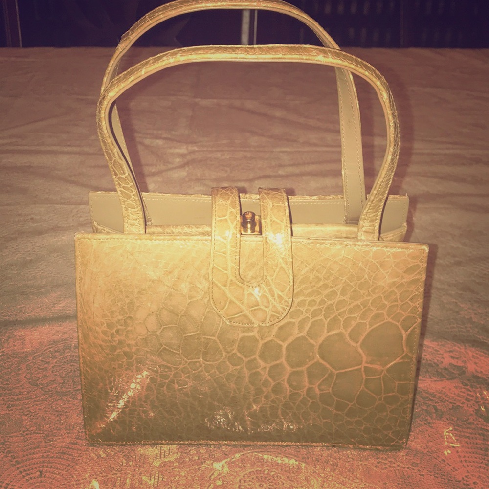 GENUINE 1950s Vintage Bellestone Tan Leather Purse